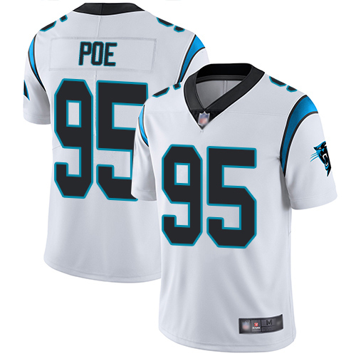 Carolina Panthers Limited White Youth Dontari Poe Road Jersey NFL Football #95 Vapor Untouchable